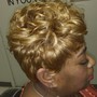 Short Hair Cut Wrap & Curl