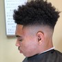 Men's haircut only (no facial hair)