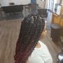 Natural Twists for shoulder length hair. Added hair.