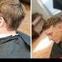 Men cuts with face