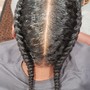 6 STITCH (Straight Back) Feedin Braids