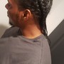 3 Feed-ins Straight Back(Premium Hair Included) Hair Included)