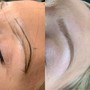 Microblading with manual shading touchup