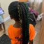 Kid's Knotless braids up down (14-16)