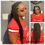 Ponytail relaxed hair