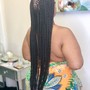 2 regular feed in braids