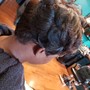 Updo: Relaxed Hair (simple ponytail, pinup style) Hair not included.