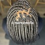 Big Tribal Braids W/ knotless box braids