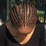 2 Cornrows (Feed in Braids)