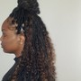 Ponytail with weave