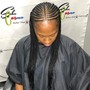 4 Feeder Braids with 3 small braids