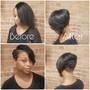 Sew in (with leaveout)