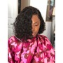 Dominican Blow out/silk press