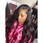 Dominican Blow out/silk press