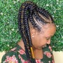 Tribal Braids with Box Braids