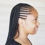 Tribal Braids with Box Braids