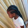 2 braided Ponytail's