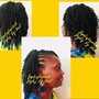 Twist Out/ (two-strand twist with your hair)