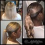 Full head highlights and toner