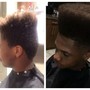 Haircut w/ Hairline Replacement (ManWeave)