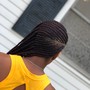 Two feedin Braids(Natural)-Hair included