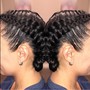 French Braids( no hair added )