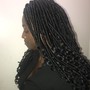 Single Tracks (Per Row): Tape ins, Braidless Sew In , Braided Sew-In, and Glue