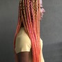 Passion Twists with Design in Front  - Hair Included