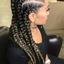 8 Feed-in Braids  - Hair Included