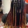 Large knotless box braids