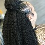 Add Curly Hair to Box Braids