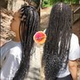 Smedium Boho Length Knotless Braids