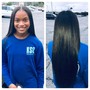 Long Hair Silk Press w/ Deep Conditioning Treatment and Trim