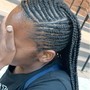 Feed in braid W/ Knotless