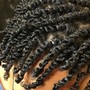 Natural Hair Comb Coil  ( Medium to Long Length)