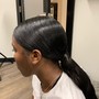 Sleek Ponytail/ Two Bang ponytail