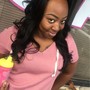 Weave ponytail w/ swoop or bang