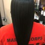 Full custom color, Hair glaze, Deep Conditioning treatment and, style