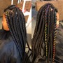 Knotless braids Hair not provided