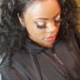 Natural hair  up do with Flexirods