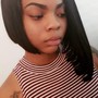 Relaxer w/ simple style (straightening/curl)