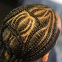 Individual braids(top only/sides shaved)