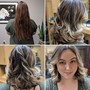 Root Touch Up + Haircut