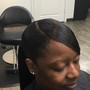 Relaxer with haircut