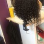 Flat iron soft bouncy curls