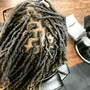 Retwist locs and haircut/ line up