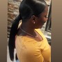 Classic Ponytail w/2 Side Stitch Braids