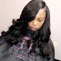 Straighten curly extentions