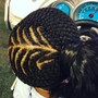 Medium knotless braids