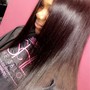 Straighten curly extentions